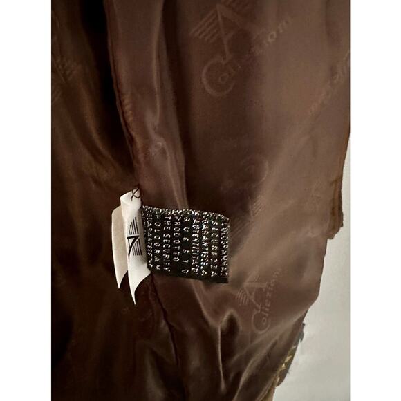 Collezioni Brown Faux Suede Jacket NWT Men’s Medium Made in Italy 17x24x18x25 - Picture 9 of 9